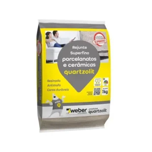 Rejunte para Porcelanato Quartzolit Preto 1kg